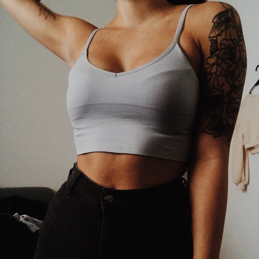 light baby blue tank top